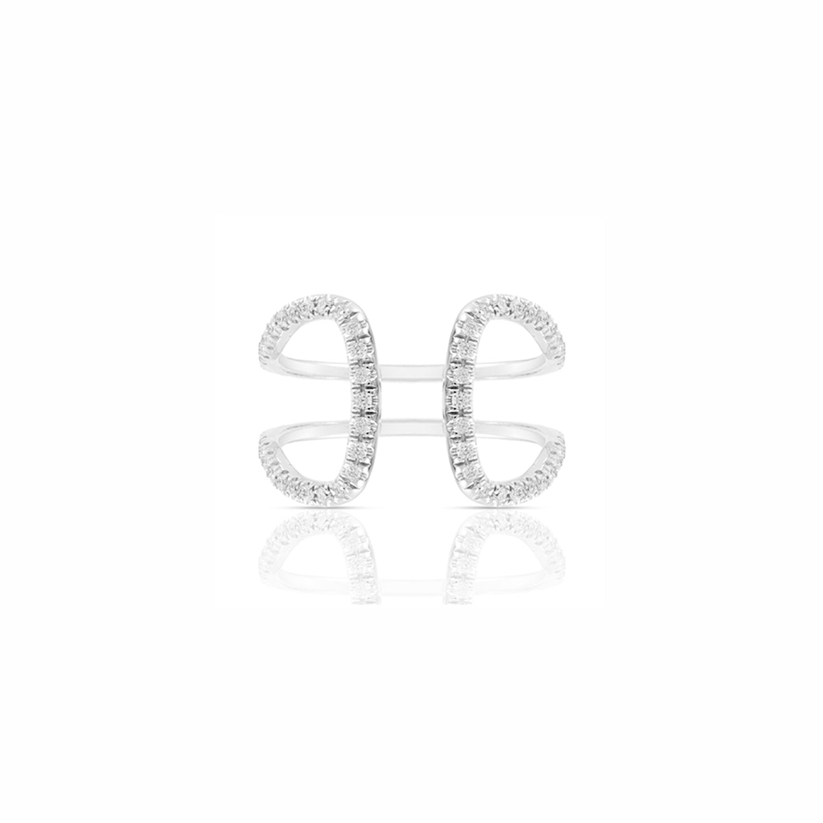 Lago Ring in 18ct White Gold with Diamonds