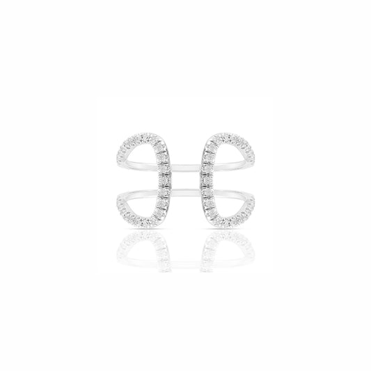 Lago Ring in 18ct White Gold with Diamonds
